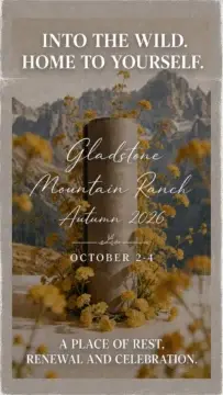 Gladstone Mountain Ranch autumn yoga retreat in Alberta