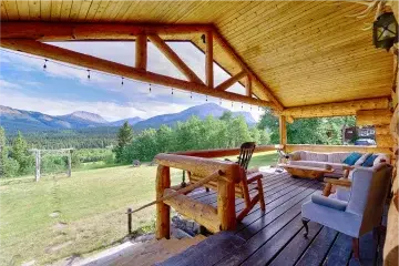 Mountain view from Gladstone Mountain Ranch during a three-day Alberta yoga retreat
