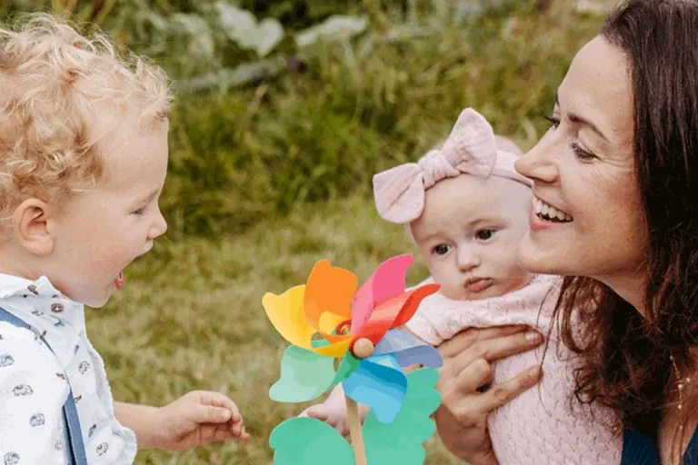 Sarka Huber with her family
